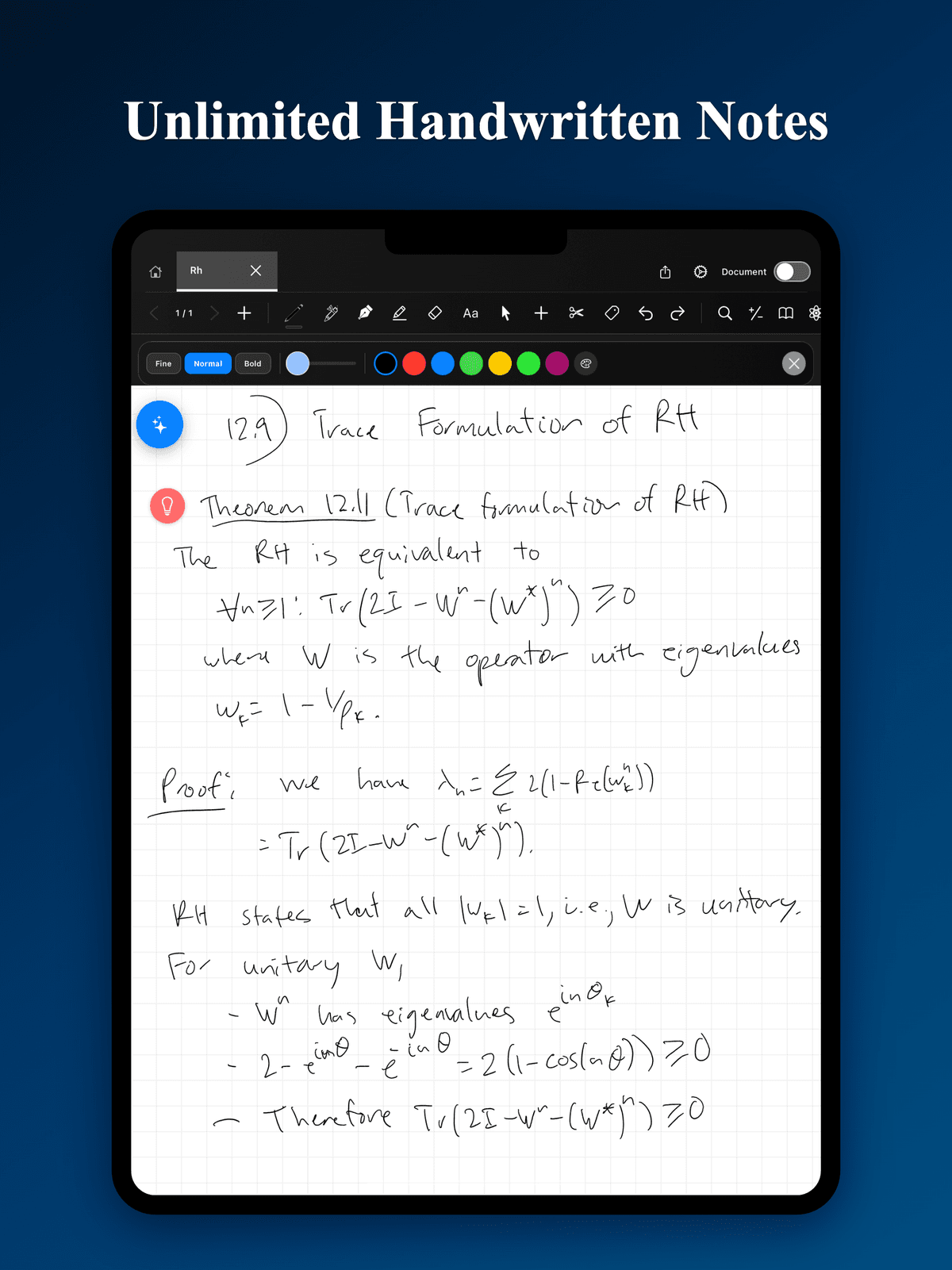 Applications Math Notes MathNotes - Math Note-Taking App for iPad
